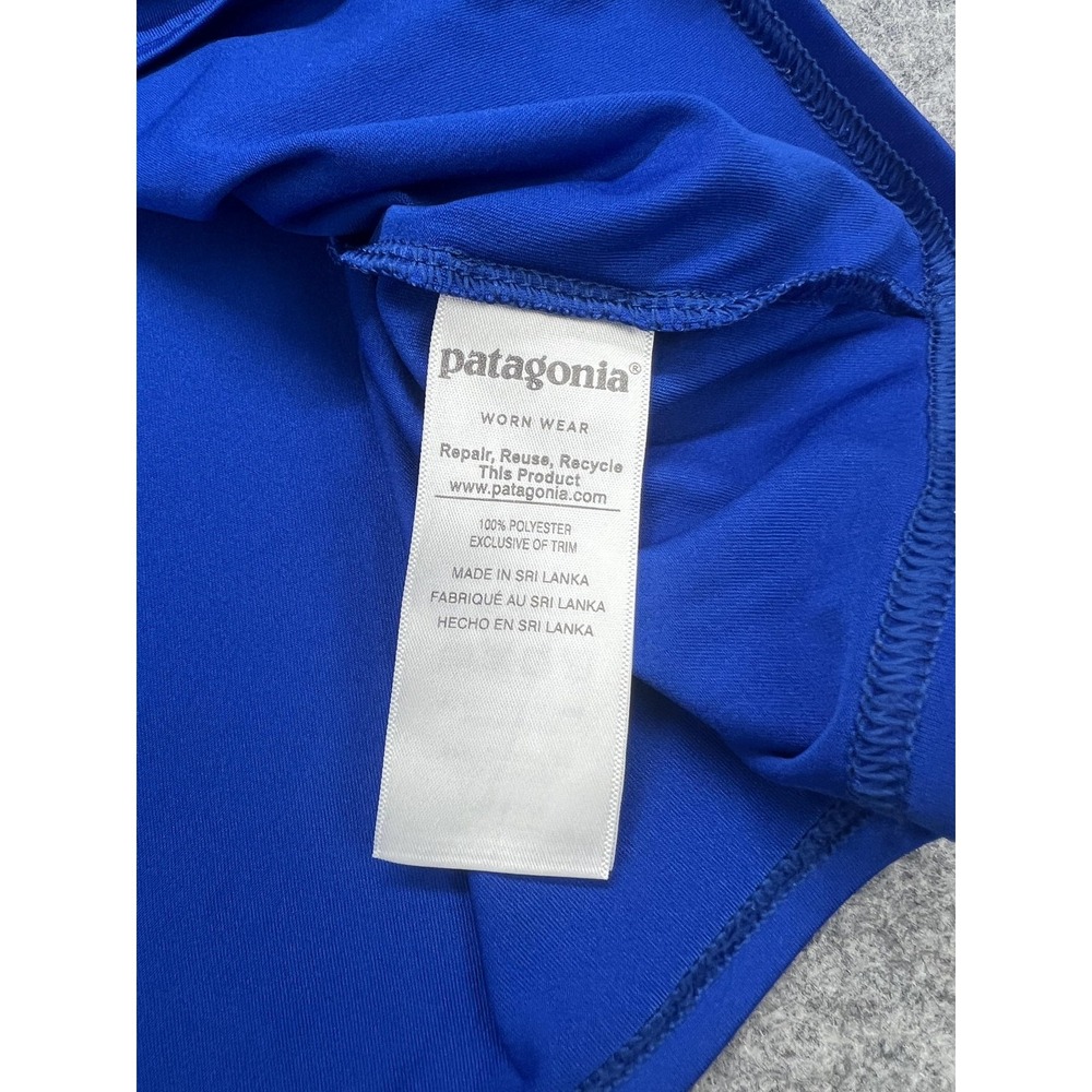 Patagonia Shirt Mens 2XL Blue Capilene Baselayer Long Sleeve Performance Tagless - Picture 3 of 9